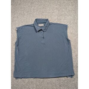 Figs Pro Shirt Mens Extra Large Blue Drop Sleeve Scrubs Uniform Top Minimalist